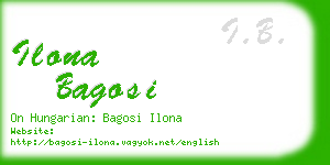 ilona bagosi business card